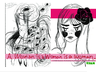指輪ホテル With真珠子(美術家)、小林えりか(漫画家、作家)、おやつテーブル(ダンス)『A woman is a woman is a woman.』
