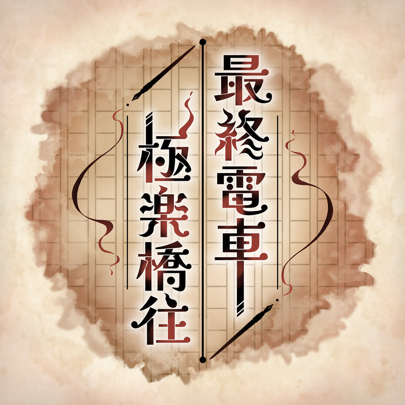 最終電車極楽橋往