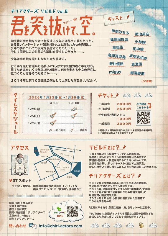 君を突き抜けて、空。