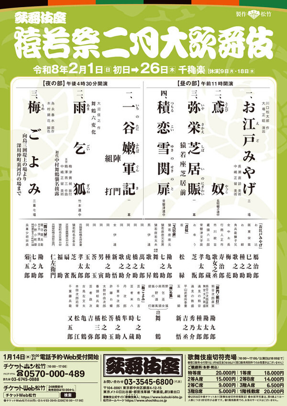 猿若祭二月大歌舞伎