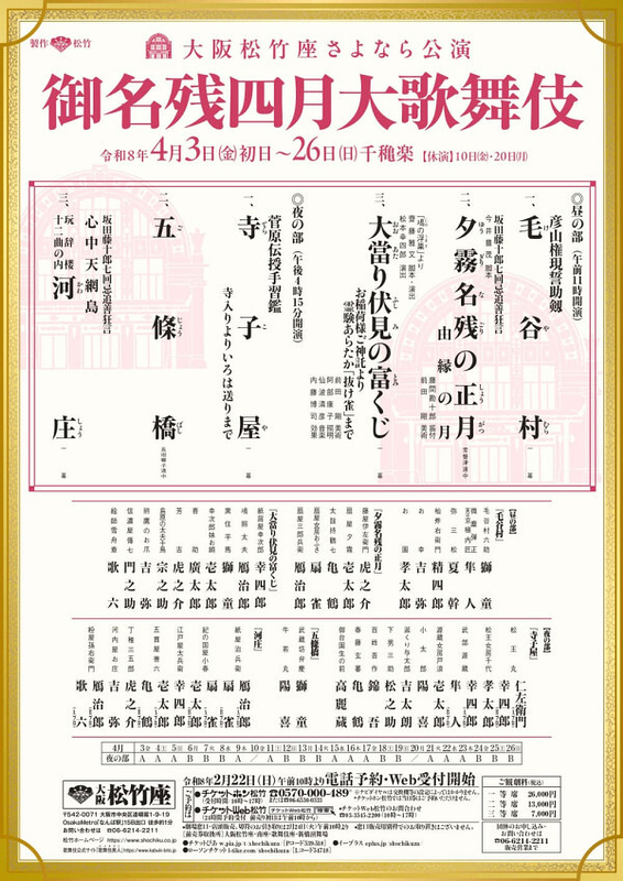 御名残四月大歌舞伎