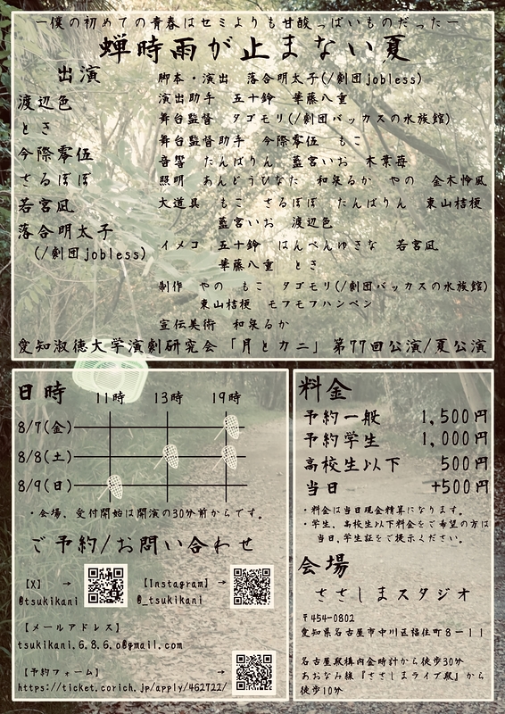 蝉時雨が止まない夏