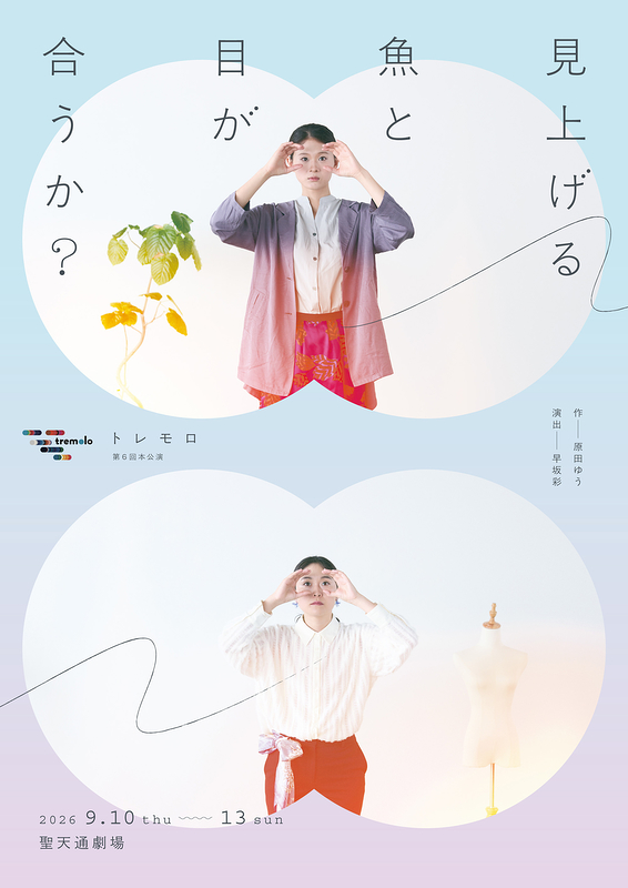 見上げる魚と目が合うか？