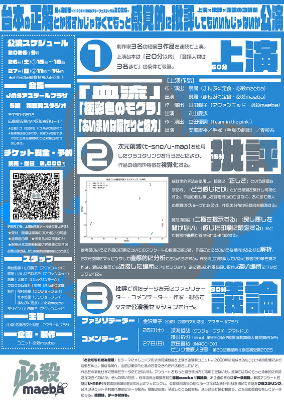 台本の正解とか探すんじゃなくてもっと感覚的に批評してもいいんじゃないか公演