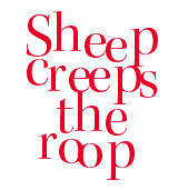 Sheep creeps the roop