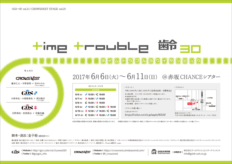 time trouble 齢 30