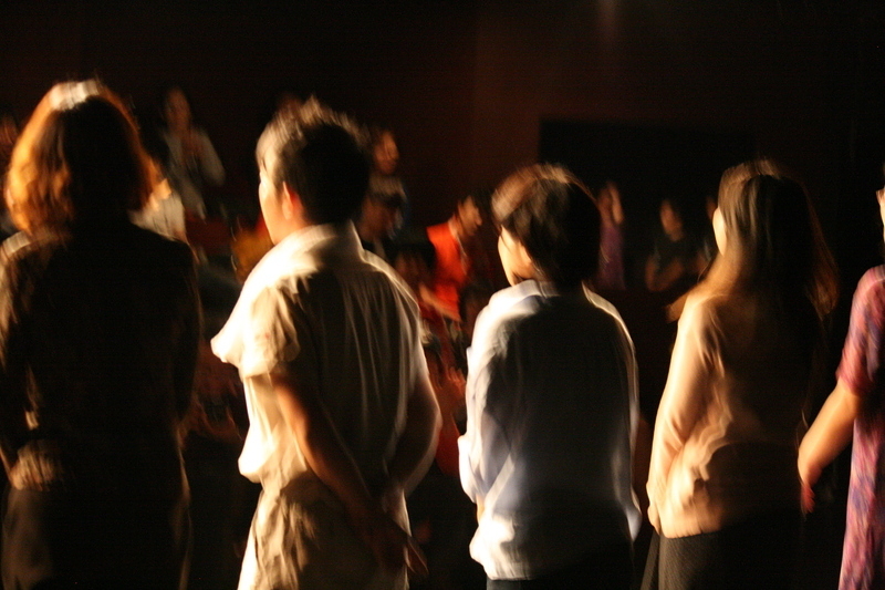 第21回韓国公演　満員の中での舞台挨拶。