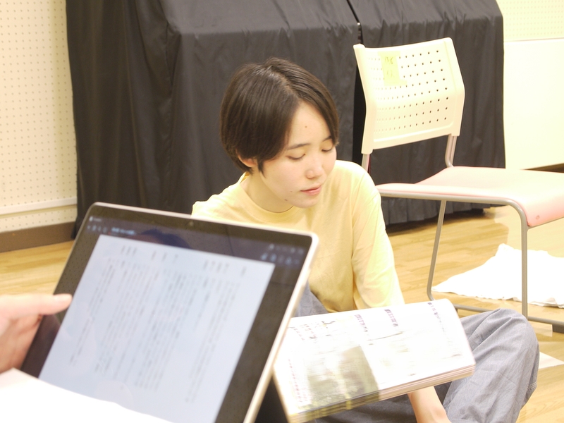 『Whoへの返事』稽古場にて