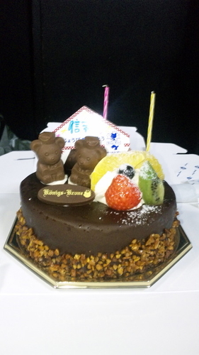誕生日ケーキ。