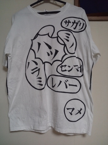 亥伊島Tシャツシリーズ③肉の部位